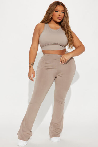 Pantalón de Yoga de Cintura Alta con Detalles Contraste - Image 35