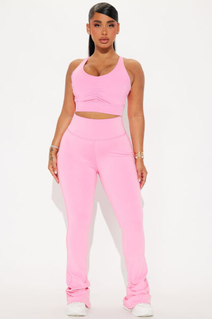 Pantalón de Yoga de Cintura Alta con Detalles Contraste - Image 21