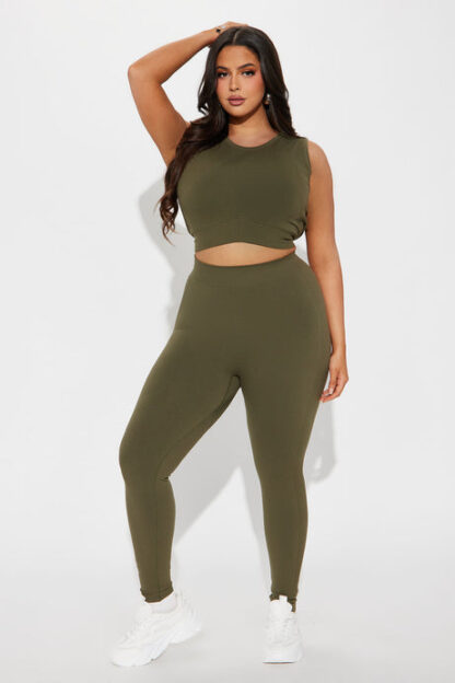 Leggings Activos de Cintura Alta y Tela Texturizada - Image 10
